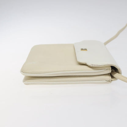 Givenchy Vintage 4G shoulder bag Leather, WHITE, LEATHER, Shoulder bag