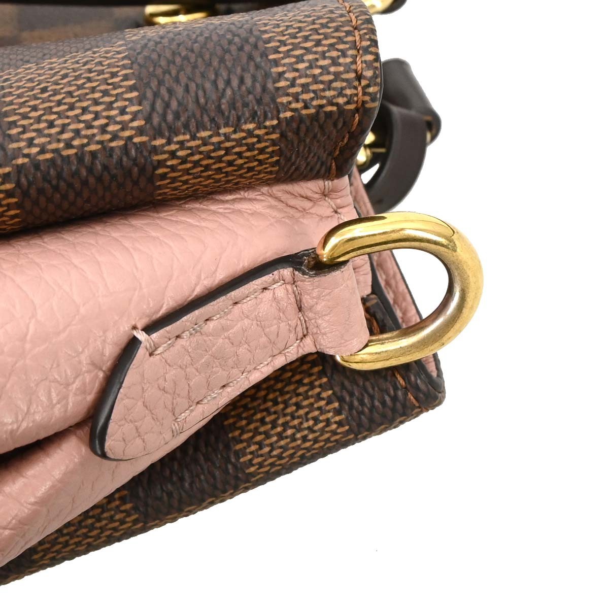 Louis Vuitton Brittany Handbag Damier, BROWN, CANVAS, Handbag