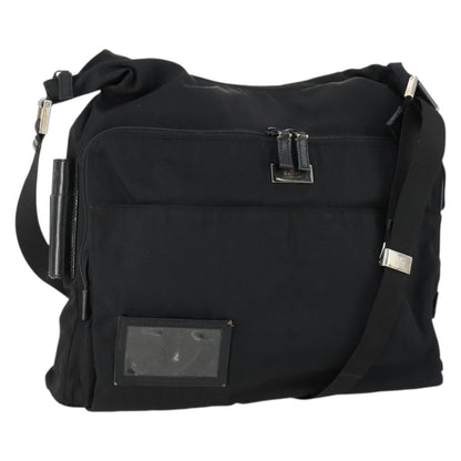 Prada Vintage Shoulder Bag Tessuto, BLACK, CANVAS, Shoulder bag