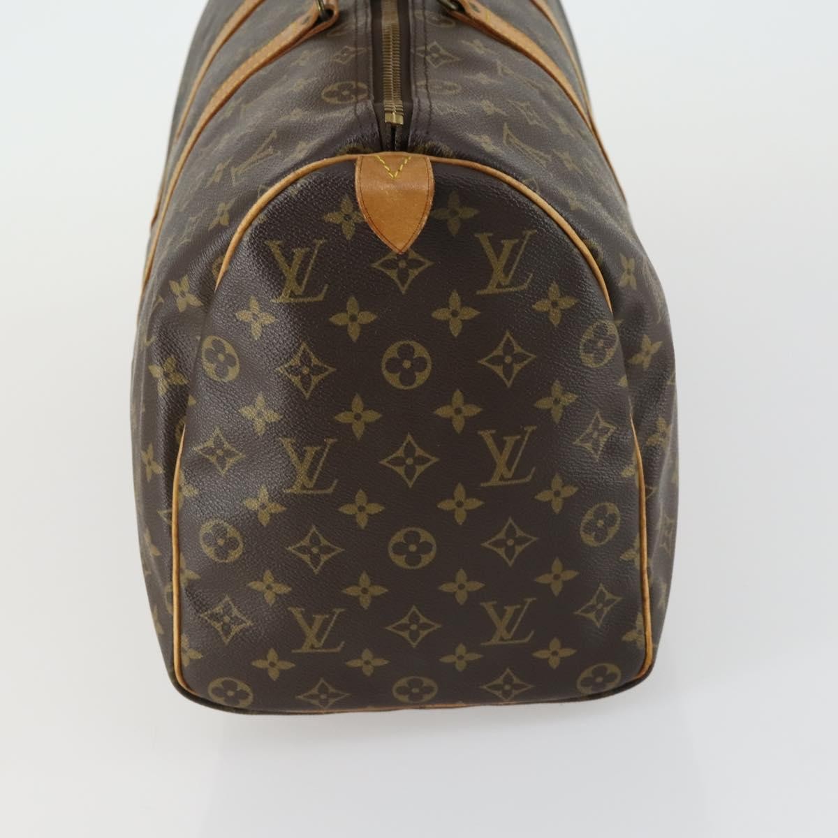 Louis Vuitton Keepall Bag Monogram Canvas, BROWN, CANVAS, Travel bag