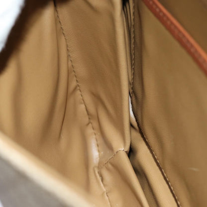 Celine Macadam Shoulder Bag Canvas, BEIGE, CANVAS, Shoulder bag