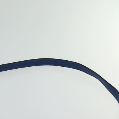 Celine Vintage Circle Logo Crossbody Bag Leather, BLUE, LEATHER, Crossbody bag