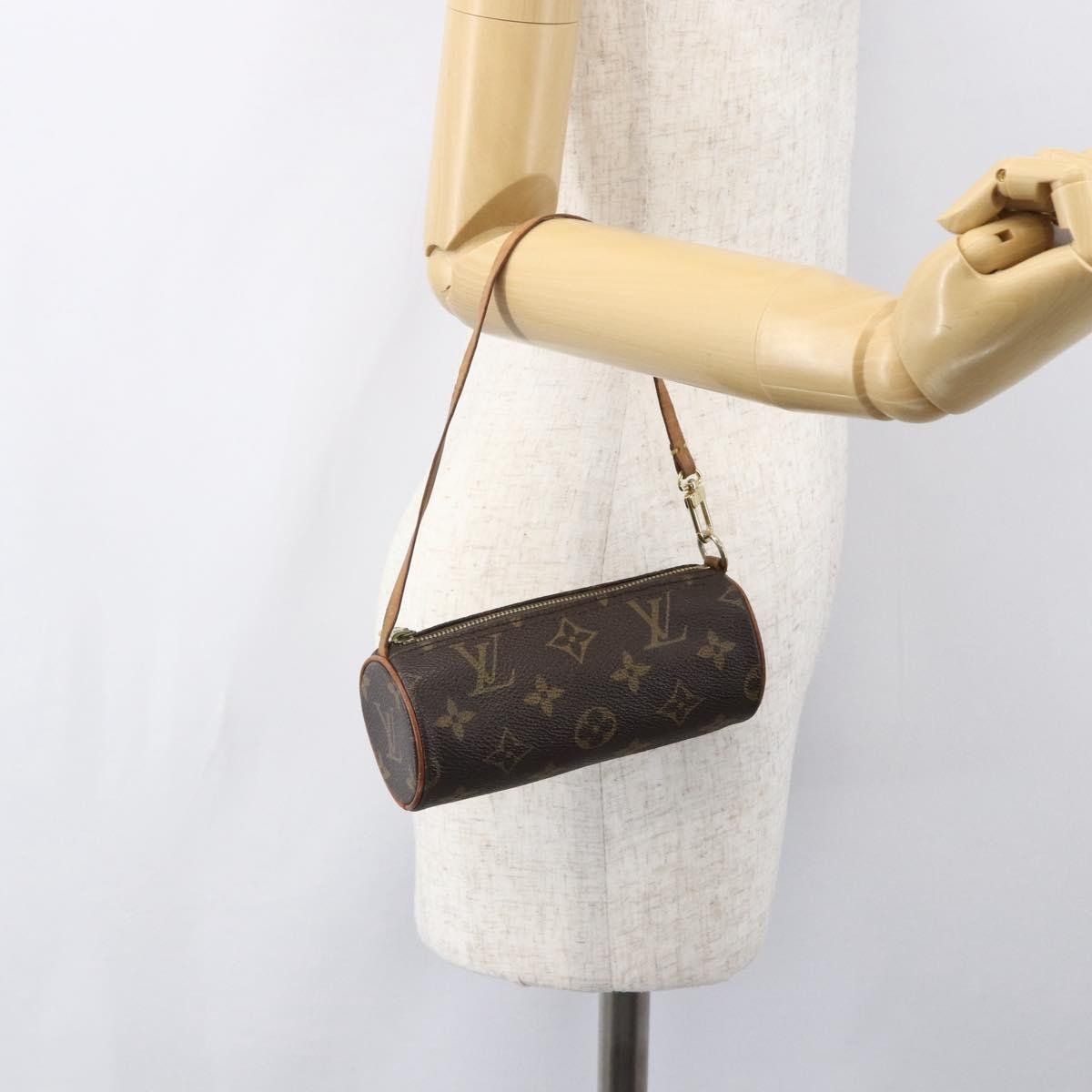 Louis Vuitton Papillon Pochette Monogram Canvas, BROWN, CANVAS, Clutche & pouche