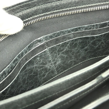 Balenciaga Giant Studs Envelope Clutch Leather, BLACK, LEATHER, Clutche & pouche