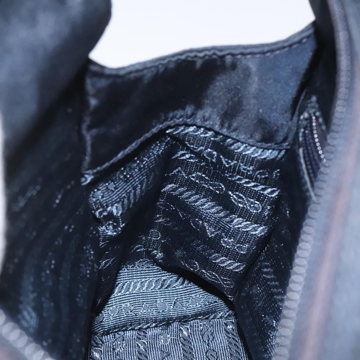 Prada Metal Handles Tote Tessuto, NAVY, NYLON, Handbag