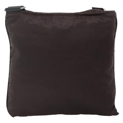 Prada Flat Messenger Bag Tessuto, BLACK, NYLON, Shoulder bag
