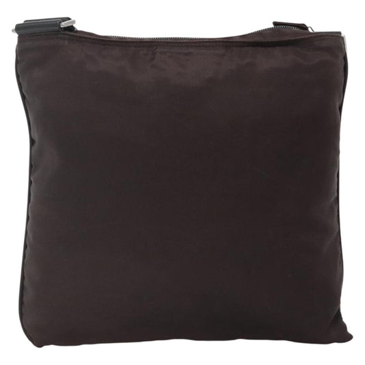 Prada Flat Messenger Bag Tessuto, BLACK, NYLON, Shoulder bag