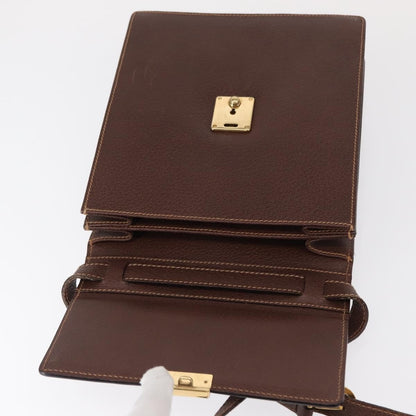 Gucci Vintage Shoulder Bag Leather, BROWN, LEATHER, Shoulder bag