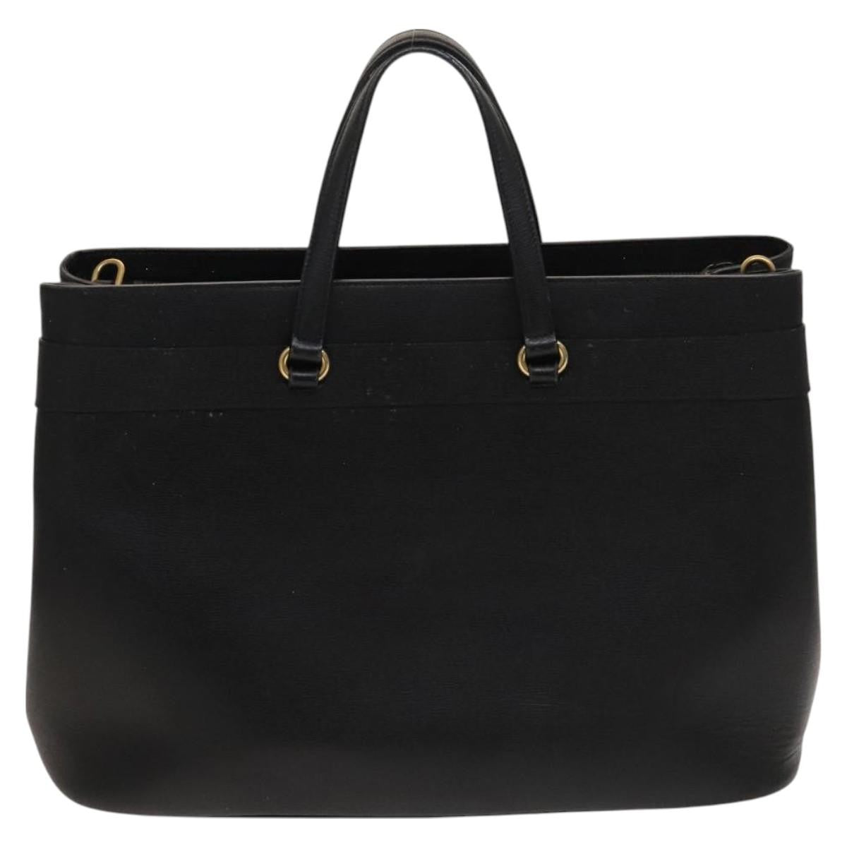 Gucci Bright Bit Convertible Tote Leather, BLACK, LEATHER, Handbag