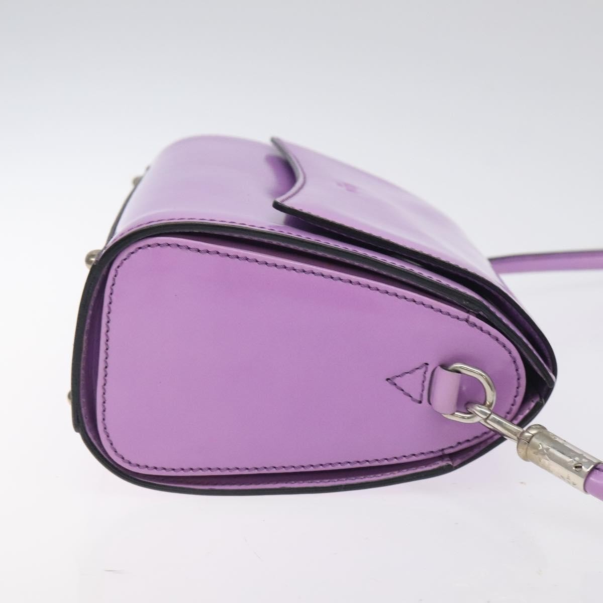 Celine Shoulder Bag Leather, PURPLE, LEATHER, Shoulder bag