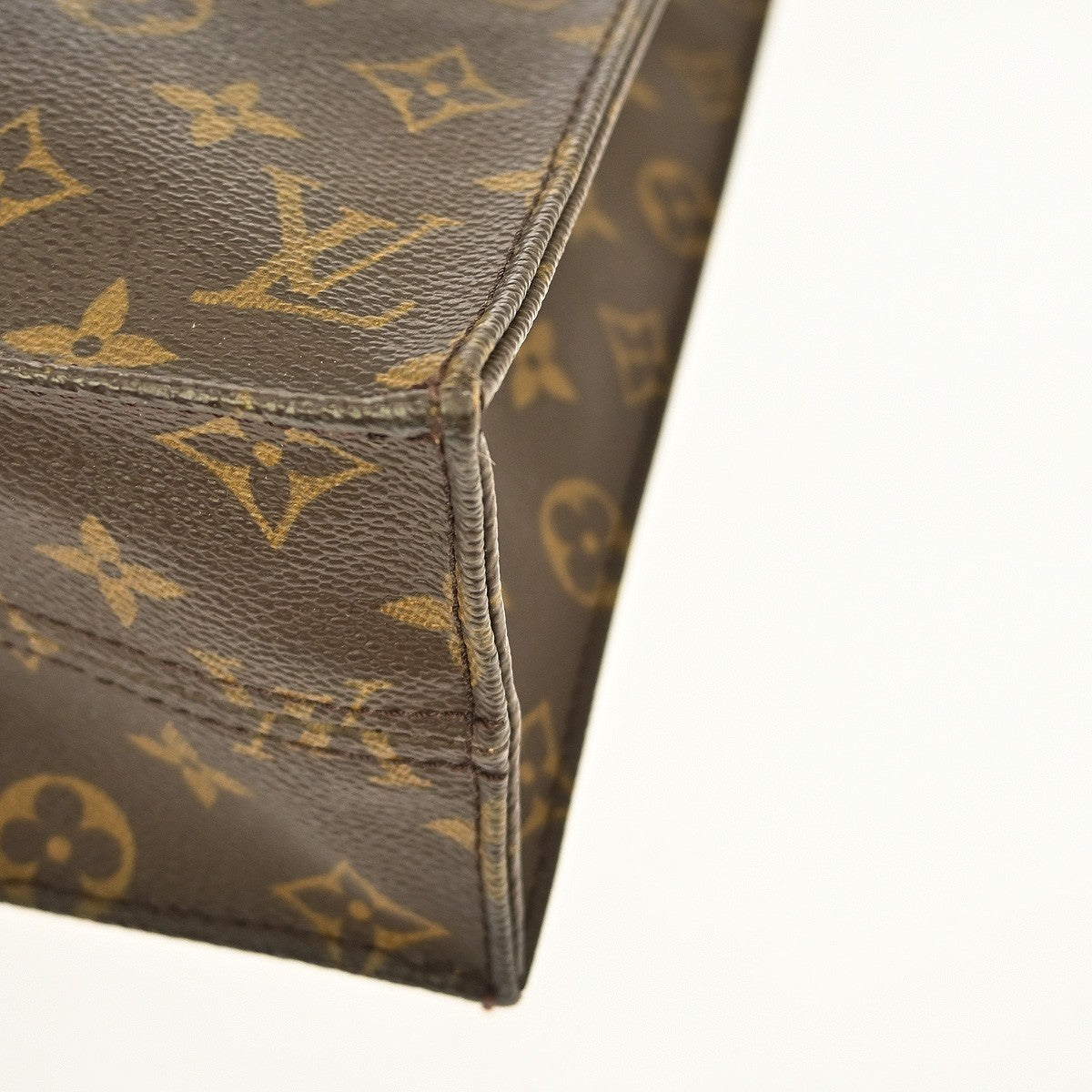 Louis Vuitton Sac Plat Bag Monogram Canvas, BROWN, CANVAS, Tote bag