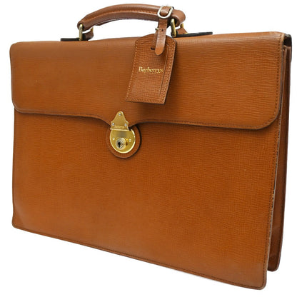 Burberry DK88 Briefcase Bag Leather, BROWN, LEATHER, Briefcase