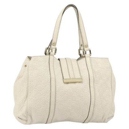 Gucci New Ladies Web Tote Guccissima Leather, WHITE, LEATHER, Tote bag