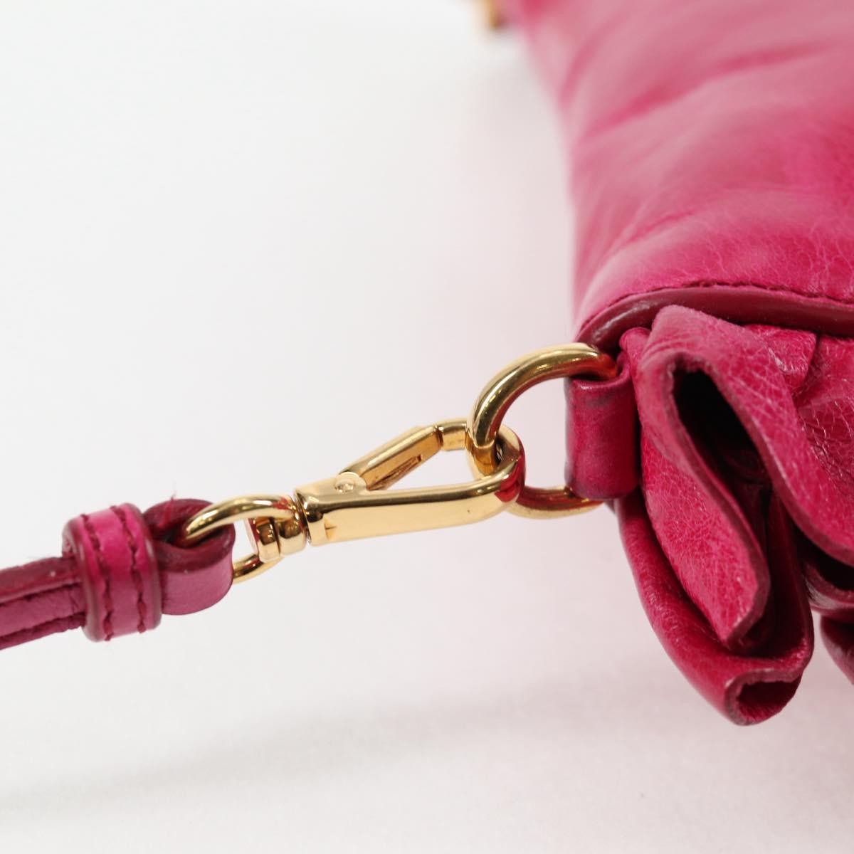 Miu Miu Shoulder Bag Leather, PINK, LEATHER, Shoulder bag