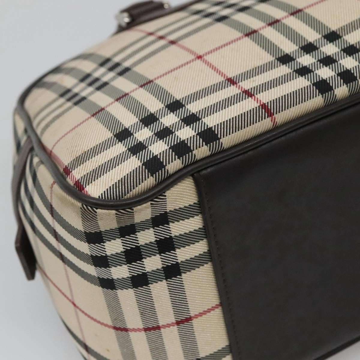 Burberry Nova Check Bowling Bag Canvas, BEIGE, NYLON, Handbag