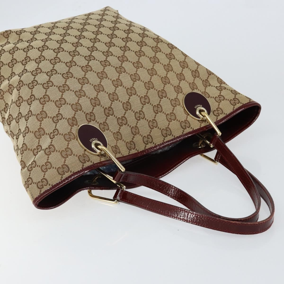 Gucci Eclipse Tote GG Canvas, BEIGE, CANVAS, Tote bag