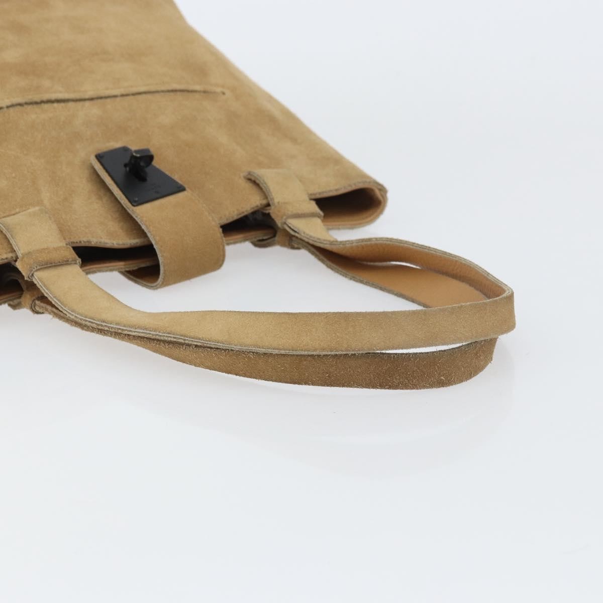 Gucci Vintage Handbag Suede, BEIGE, SUEDE, Handbag
