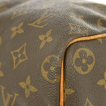 Louis Vuitton Speedy Handbag Monogram Canvas, BROWN, CANVAS, Handbag