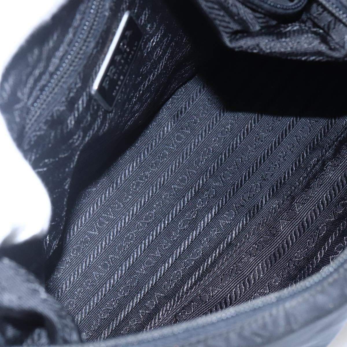 Prada Hobo Tessuto, BLACK, NYLON, Shoulder bag