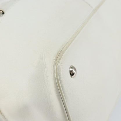 Salvatore Ferragamo Vala tote Leather, WHITE, LEATHER, Tote bag