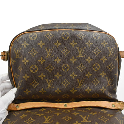 Louis Vuitton Saumur Handbag Monogram Canvas, Brown, Canvas, Shoulder Bag
