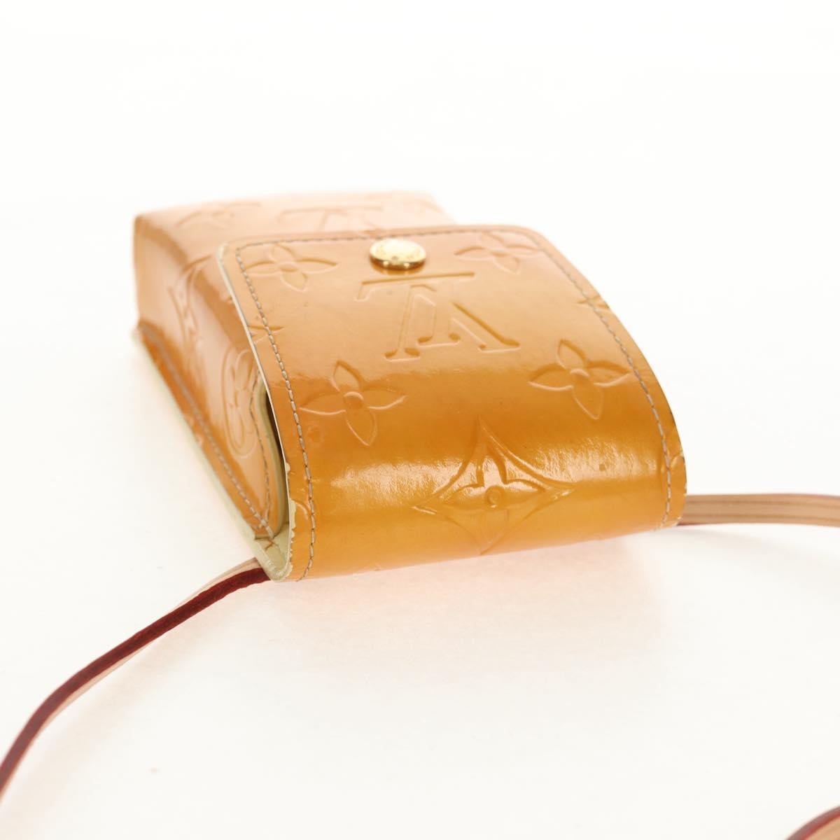 Louis Vuitton Walker Cigarette Case Holder Monogram Vernis, YELLOW, PATENT_LEATHER, Clutche & pouche