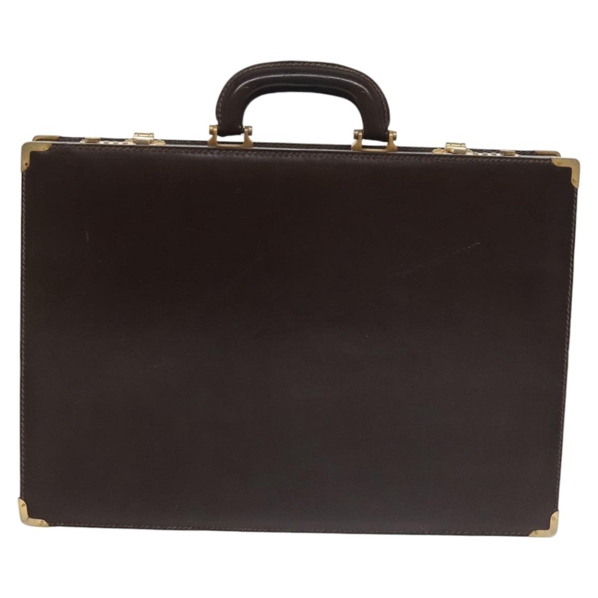 Loewe Anagram Business Leather, BROWN, LEATHER, Briefcase