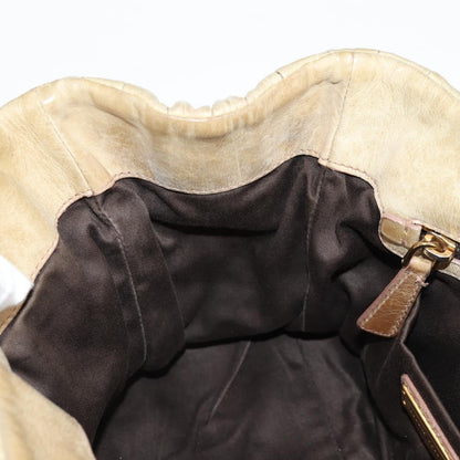 Miu Miu Coffer Convertible Satchel Leather, BEIGE, LEATHER, Handbag