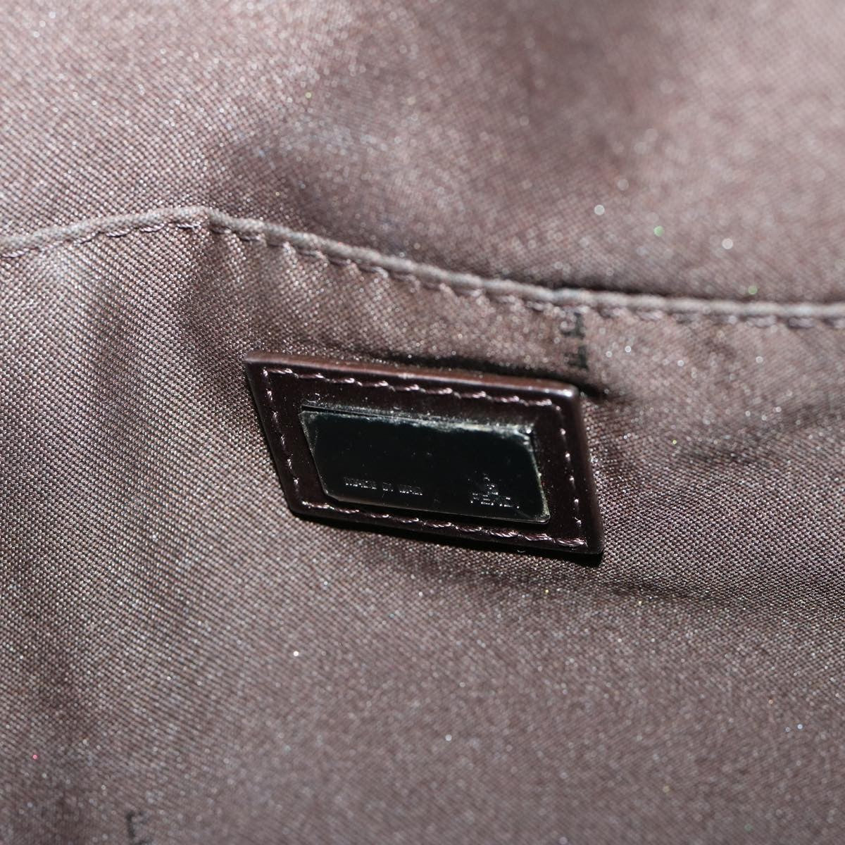 Fendi Vintage Zip Messenger Bag Zucca Canvas, BROWN, CANVAS, Shoulder bag