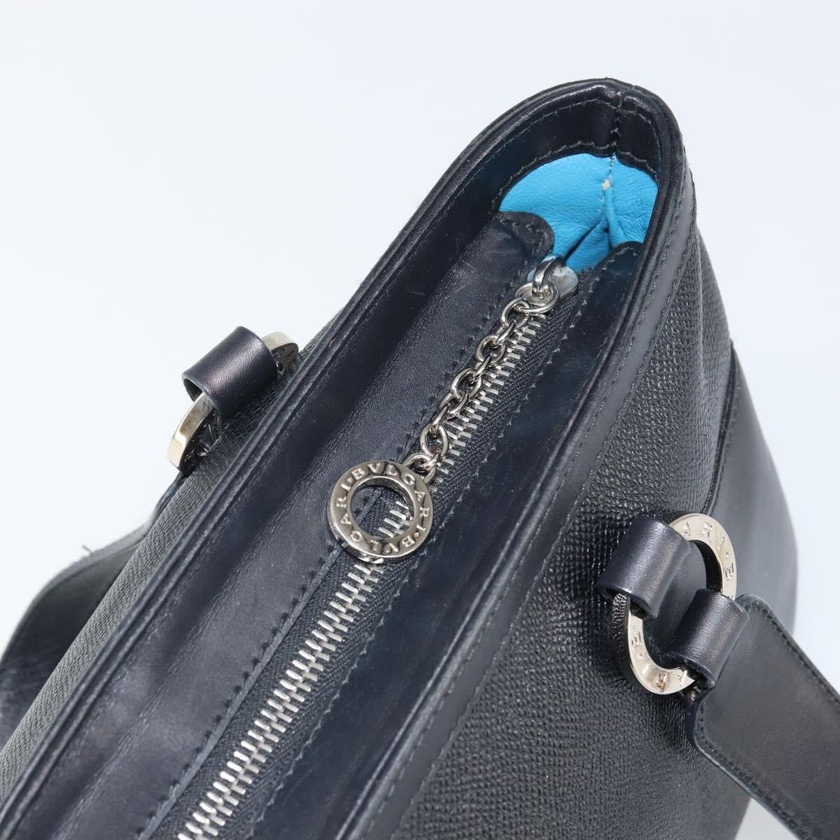 Bvlgari Handbag Leather, BLACK, LEATHER, Handbag