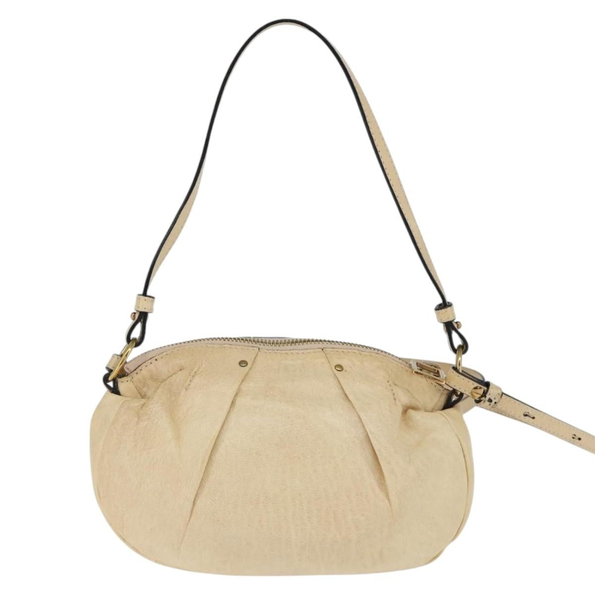 Chloe Vintage Shoulder Bag Leather, BEIGE, LEATHER, Shoulder bag