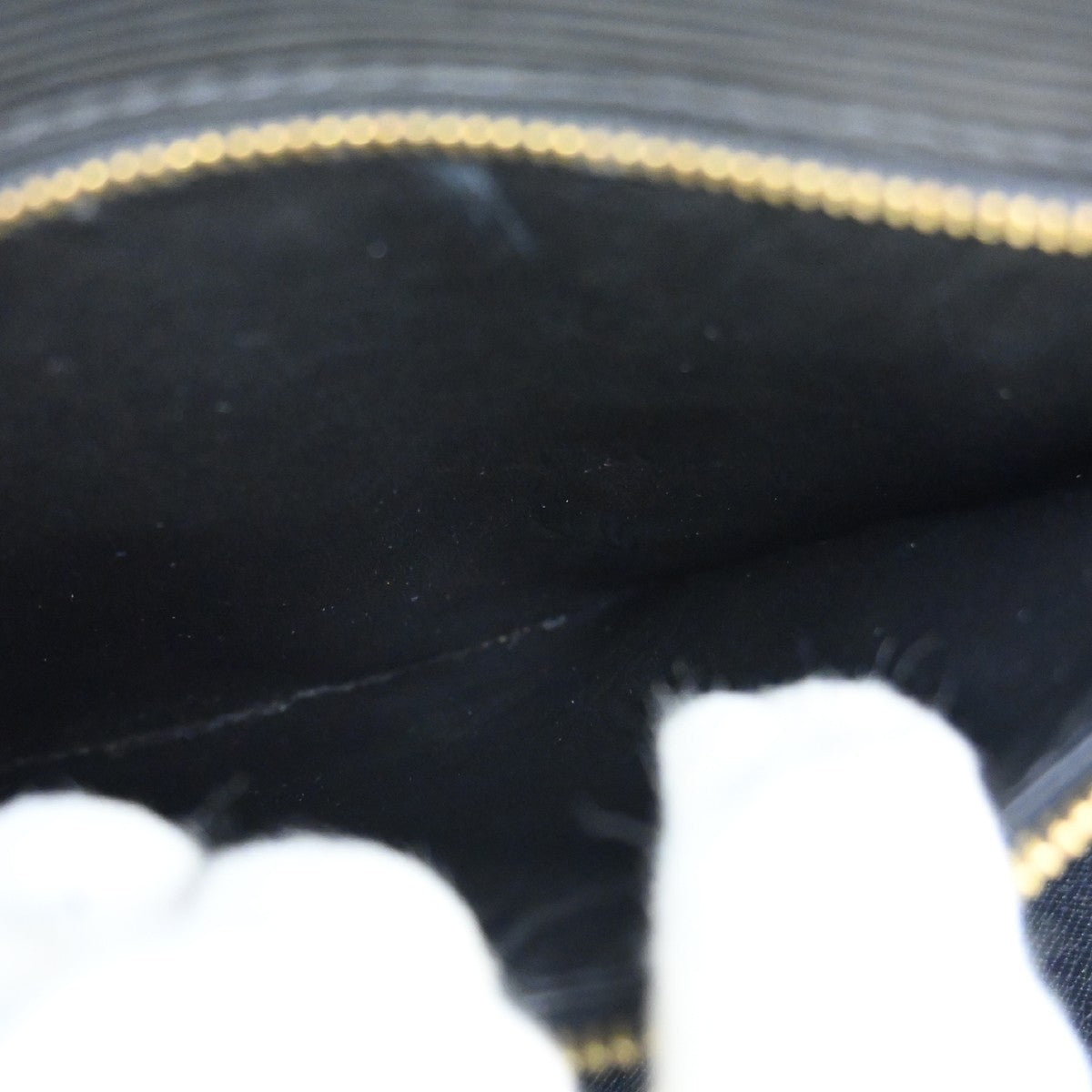 Louis Vuitton Monceau Handbag Epi Leather, Black, Leather, Handbag