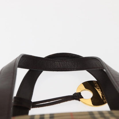 Burberry Nova Check Tote Canvas and Leather, BEIGE, CANVAS, Tote bag