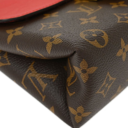 Louis Vuitton Locky Handbag Monogram Canvas with Leather, BROWN, CANVAS, Handbag