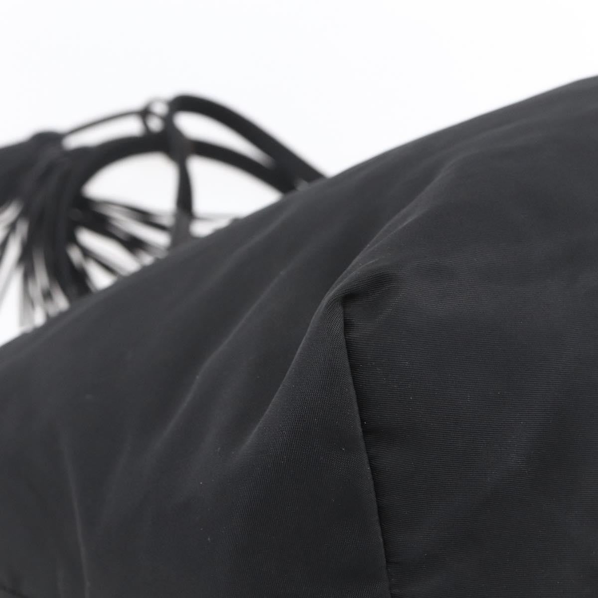 Prada Vintage Tote Nylon, BLACK, NYLON, Tote bag