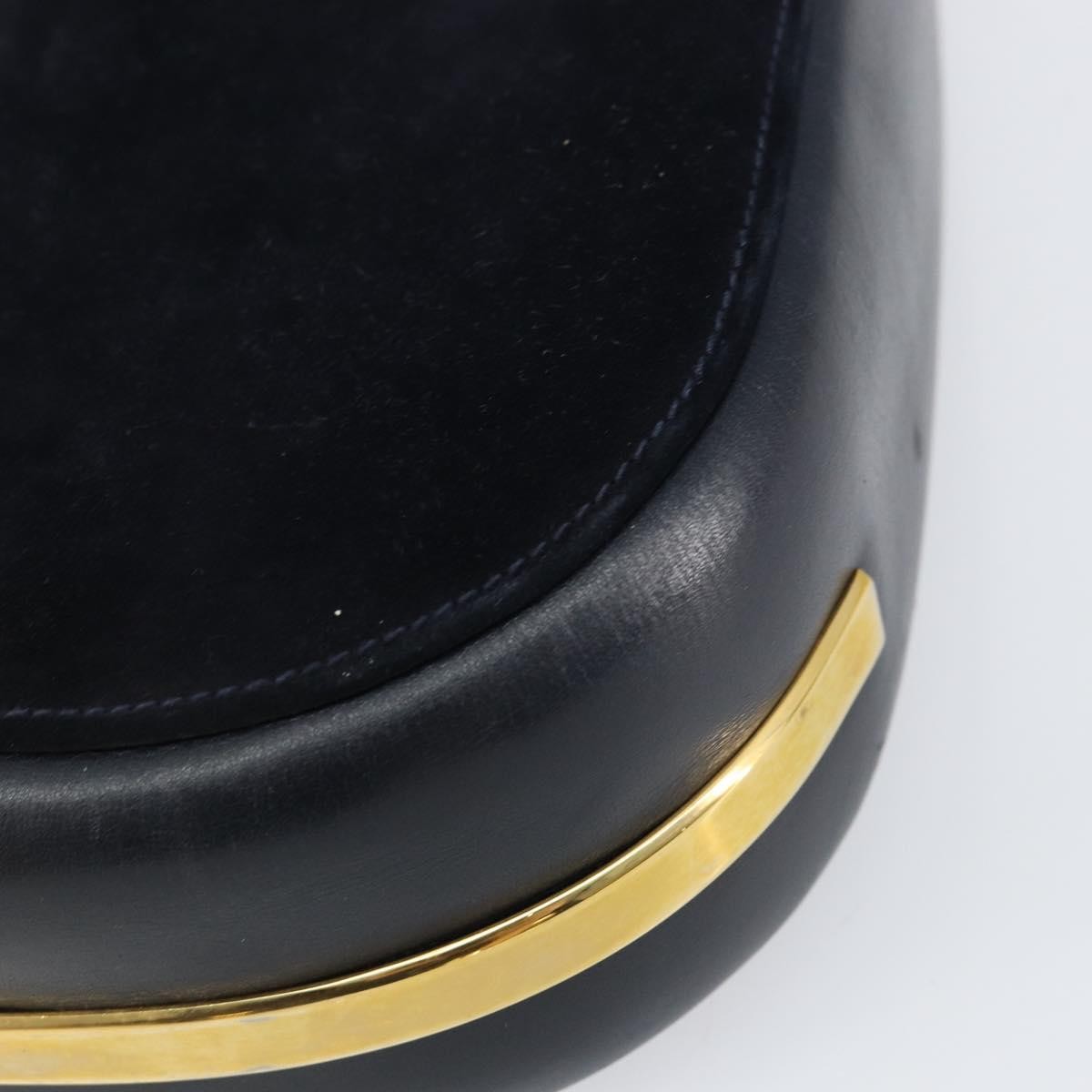 Gucci Vintage Handbag Suede, NAVY, SUEDE, Handbag