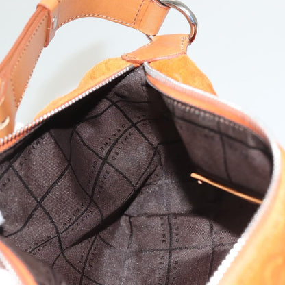 Celine C Macadam Handbag Suede, ORANGE, SUEDE, Handbag