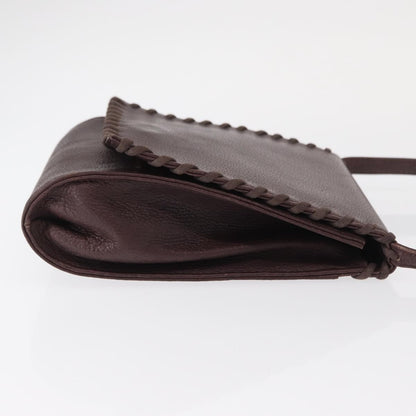 Saint Laurent Vintage Shoulder Bag Leather, PURPLE, LEATHER, Shoulder bag