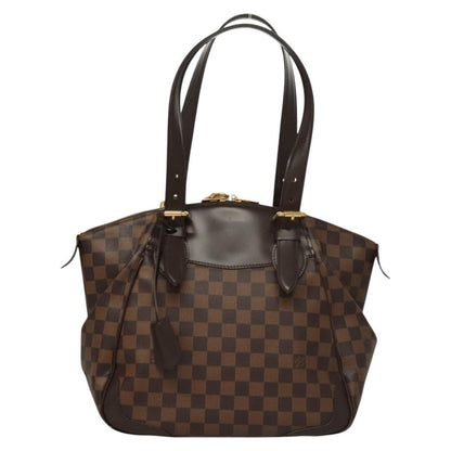Louis Vuitton Verona Handbag Damier, BROWN, CANVAS, Shoulder bag