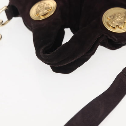 Gucci Hysteria Convertible Top Handle Bag Suede, BURGUNDY, SUEDE, Handbag