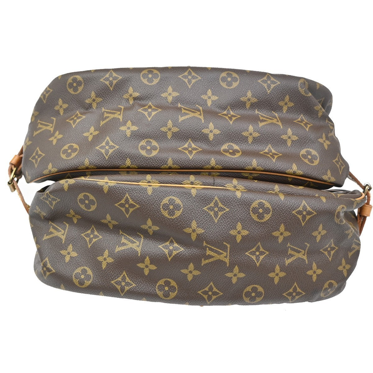 Louis Vuitton Saumur Handbag Monogram Canvas, BROWN, CANVAS, Shoulder bag