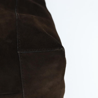 Gucci Hobo Shoulder Bag Suede, BROWN, SUEDE, Shoulder bag