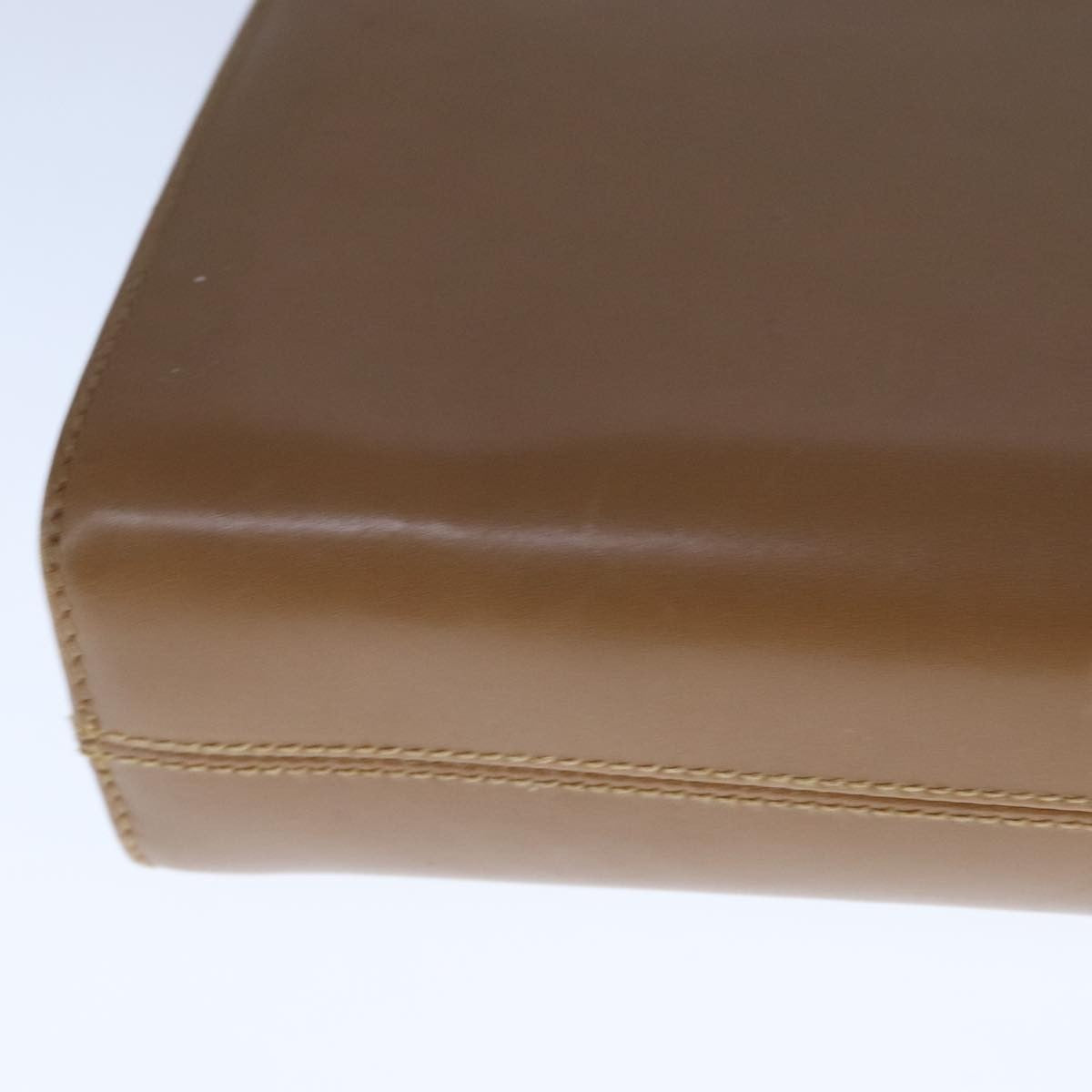 Salvatore Ferragamo Vintage Gancini Chain Shoulder Bag Leather, BEIGE, LEATHER, Shoulder bag