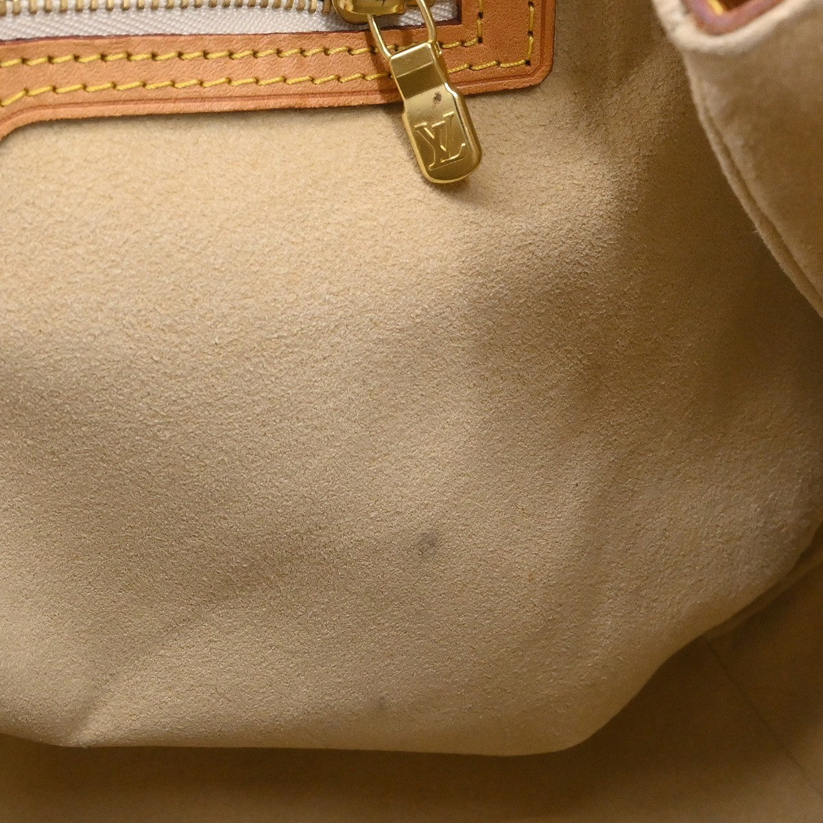 Louis Vuitton Hampstead Handbag Damier, White, Canvas, Tote Bag