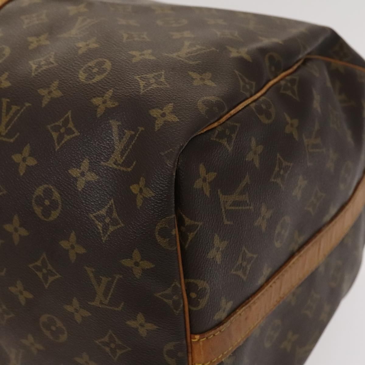Louis Vuitton Keepall Bandouliere Bag Monogram Canvas, BROWN, CANVAS, Travel bag