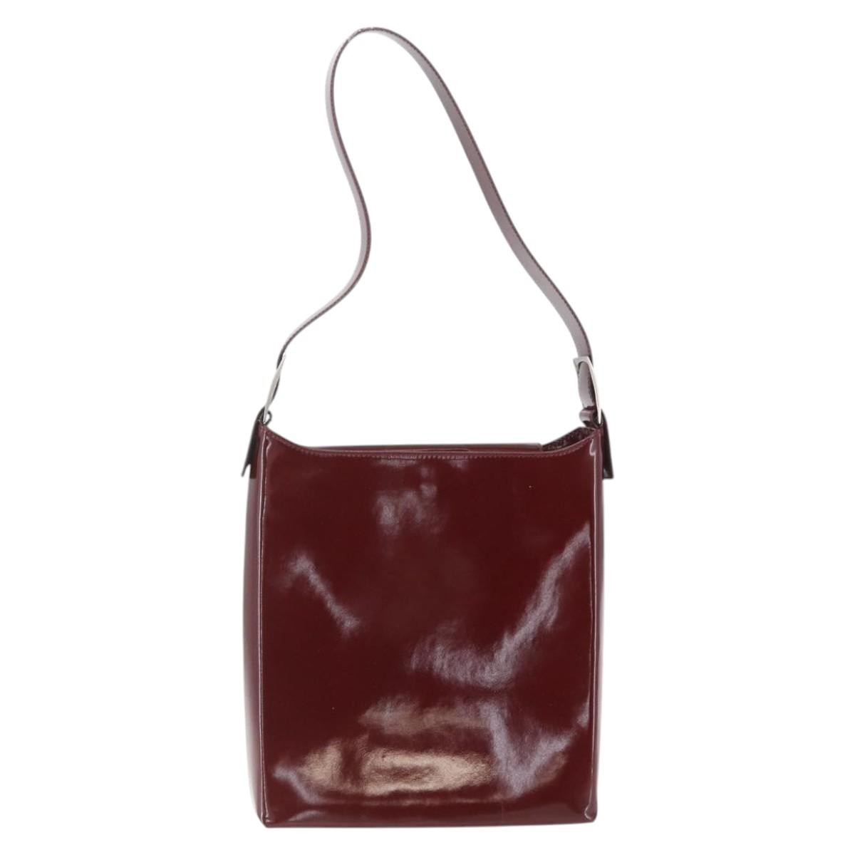 Salvatore Ferragamo Vala Shoulder Bag Patent Leather, RED, PATENT_LEATHER, Shoulder bag
