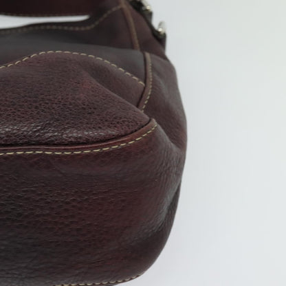 Gucci Charlotte Shoulder Bag Leather, BURGUNDY, LEATHER, Shoulder bag