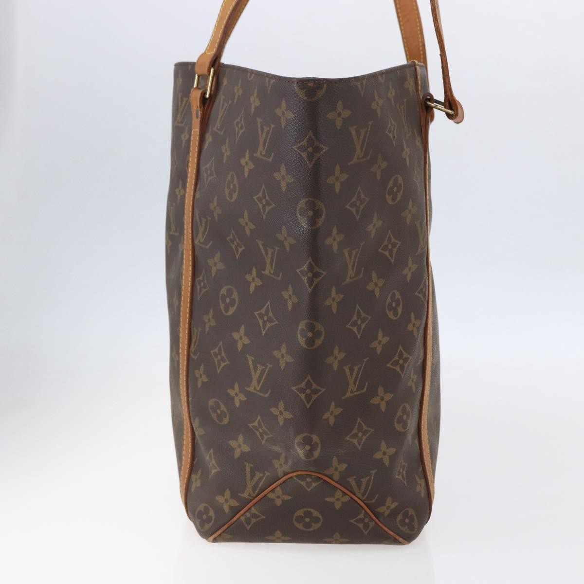 Louis Vuitton Shopping Sac Handbag Monogram Canvas, BROWN, CANVAS, Tote bag