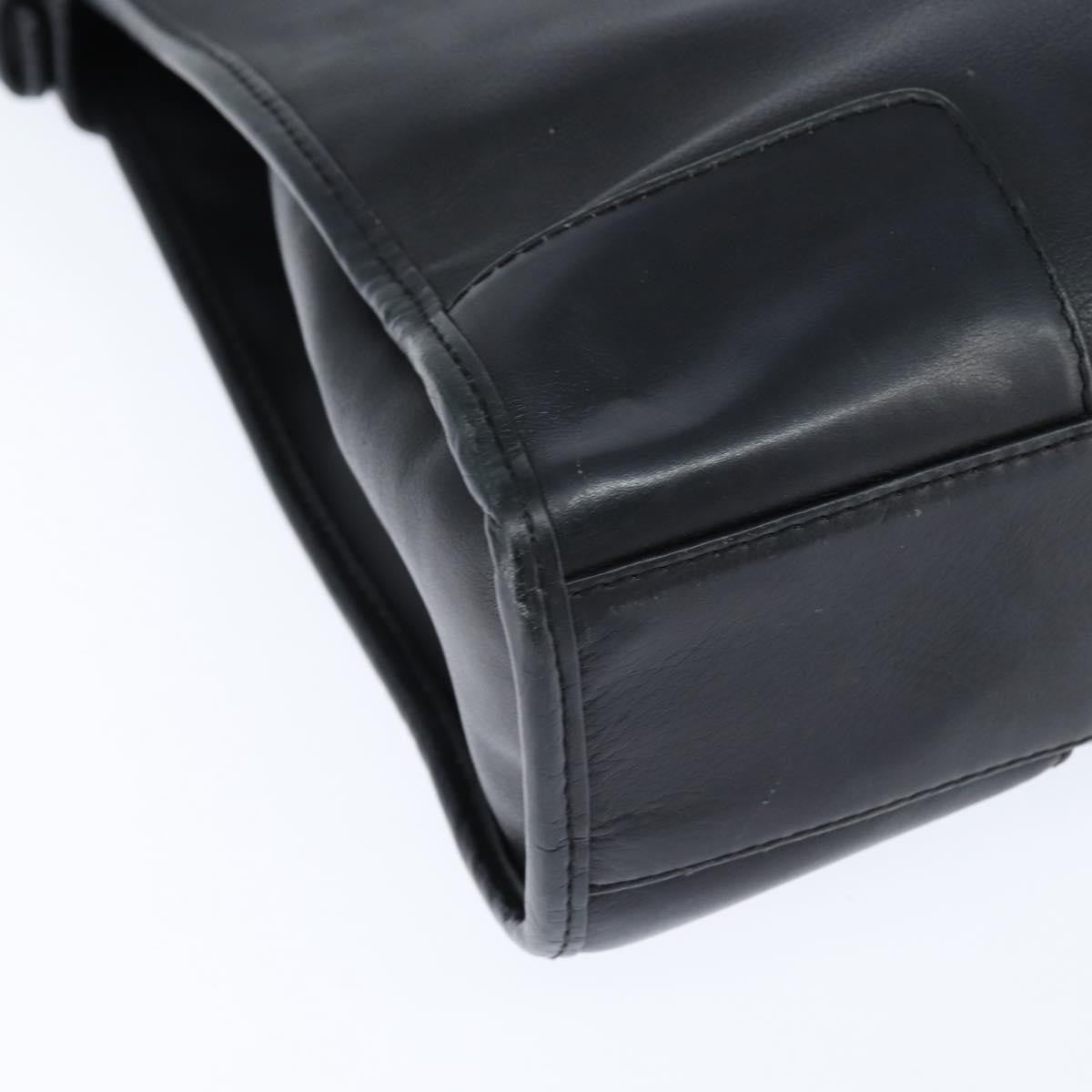 Loewe Anagram Shoulder Bag Leather, BLACK, LEATHER, Shoulder bag