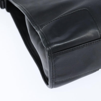 Loewe Anagram Shoulder Bag Leather, BLACK, LEATHER, Shoulder bag